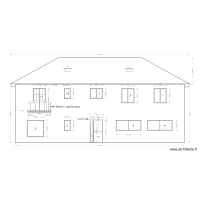 Pouanc&eacute; - Fa&ccedil;ade Nord - Projet