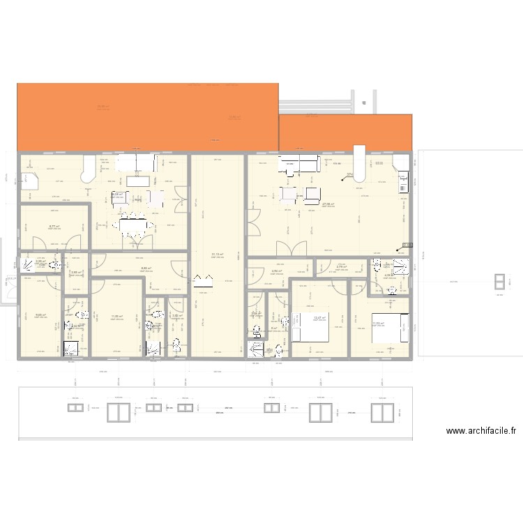 salle des fetes 5.4. Plan de 0 pièce et 0 m2