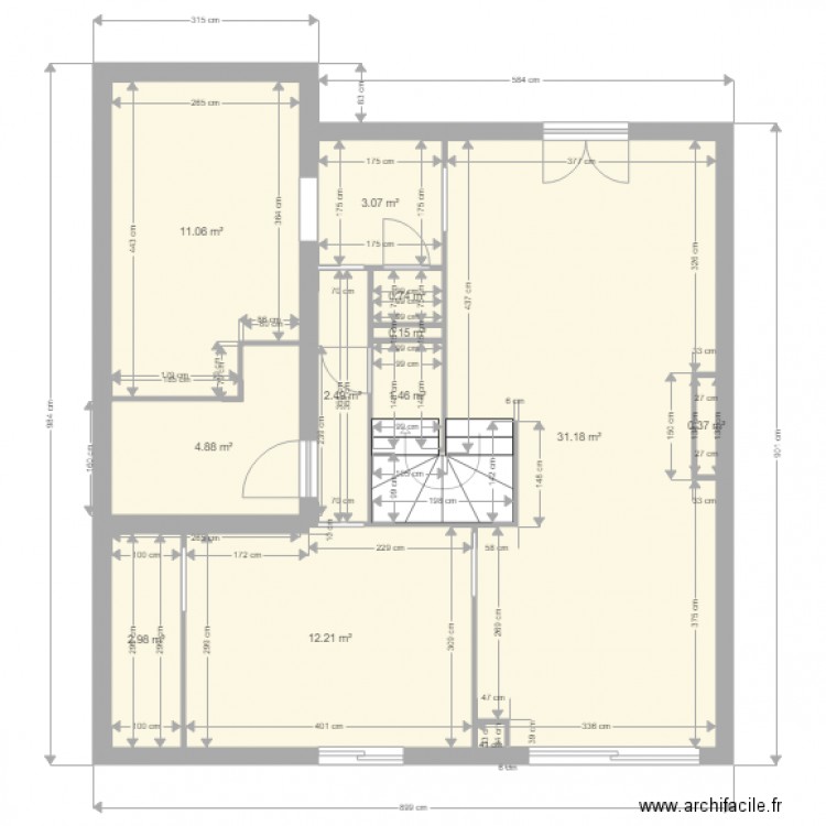 Maison RDC 3. Plan de 0 pièce et 0 m2