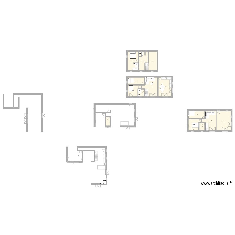 OLERON 2. Plan de 15 pièces et 190 m2