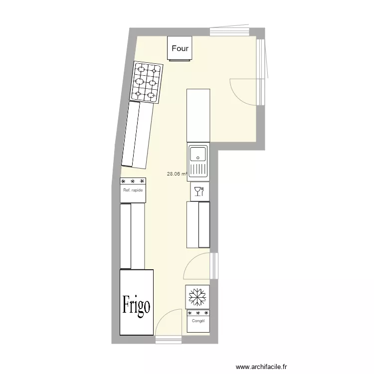 plan de cuisine. Plan de 