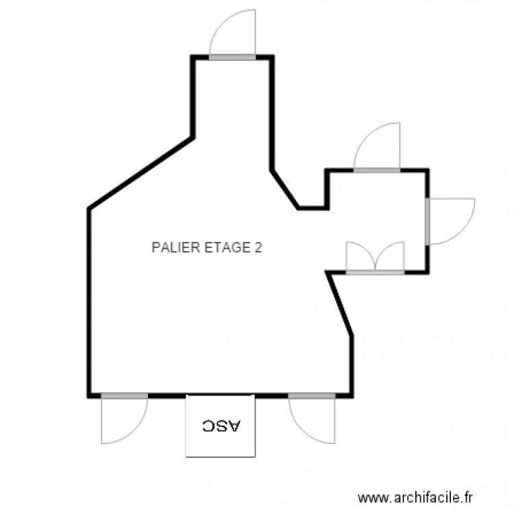 ETAGE 2 IMMEUBLE 5 CHEVILLY. Plan de 0 pièce et 0 m2