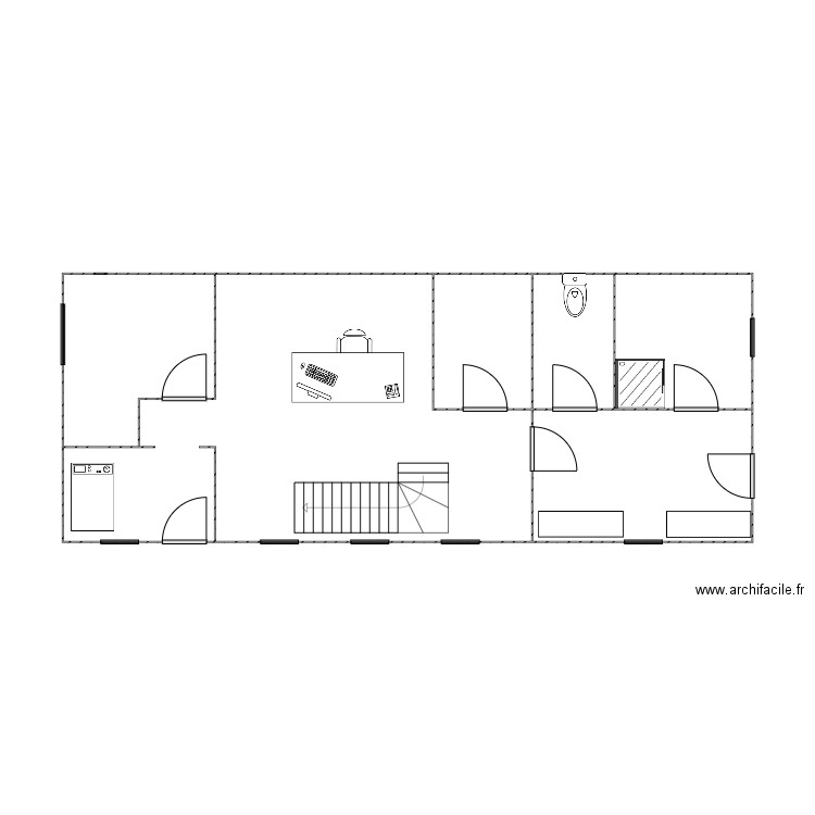 bureau forestell. Plan de 0 pièce et 0 m2