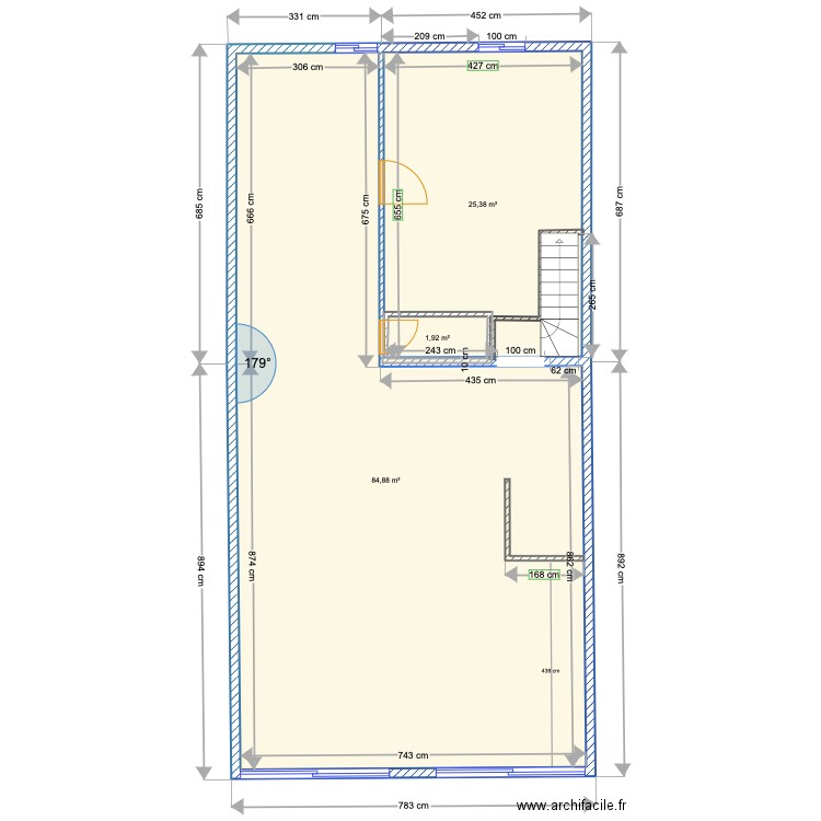 gite anglais. Plan de 0 pièce et 0 m2