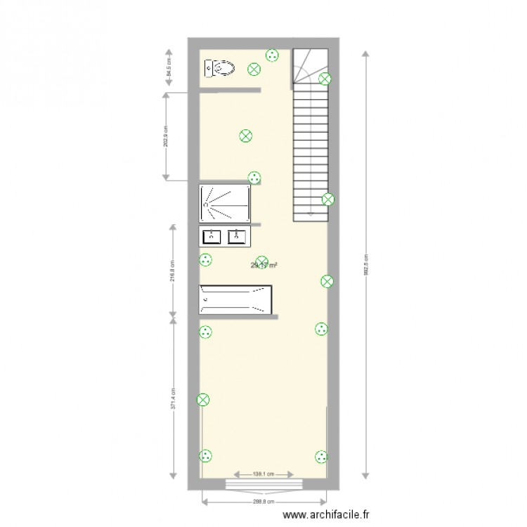 Plan etage. Plan de 0 pièce et 0 m2