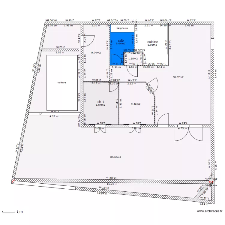 maison fini. Plan de maison fini. Plan de