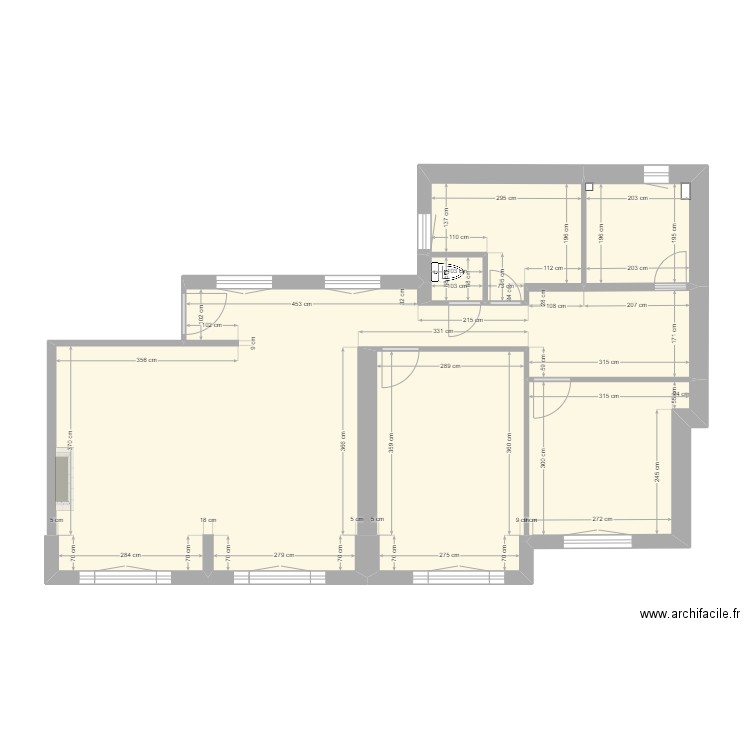 Secrétan EDL. Plan de 0 pièce et 0 m2