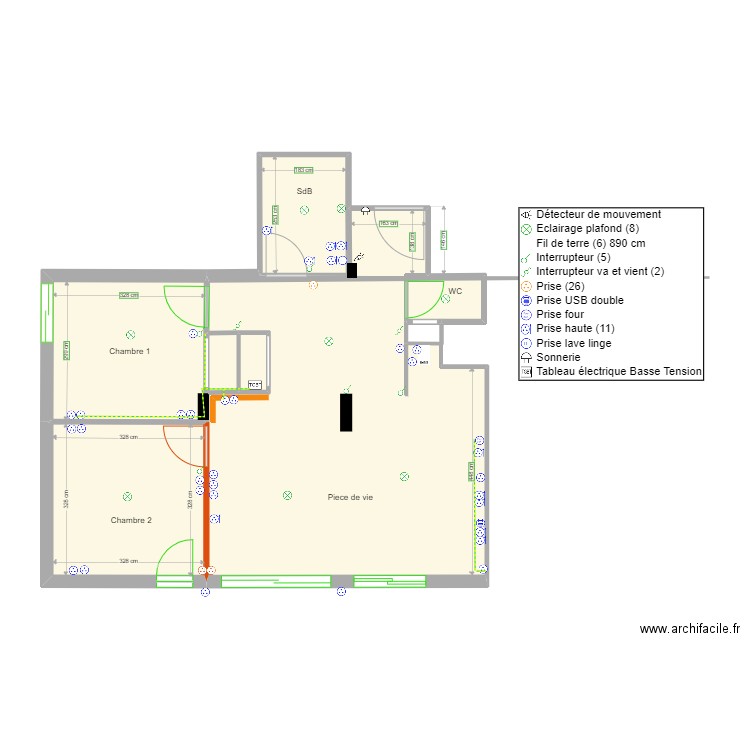 Appart Travaux. Plan de 0 pièce et 0 m2
