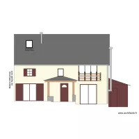 Plan fa&ccedil;ade Clarets ouest