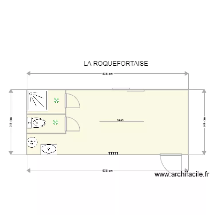 LA ROQUEFORTAISE. Plan de 