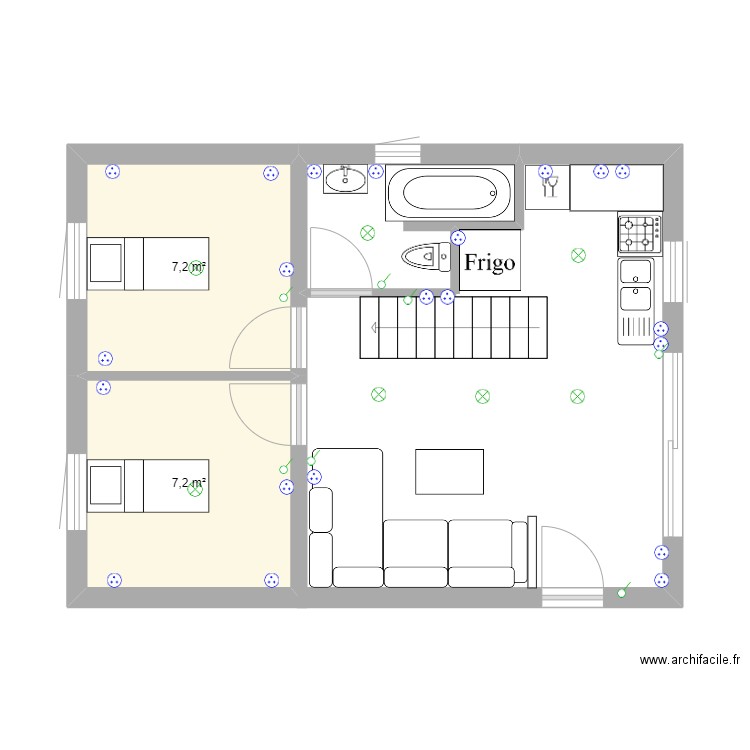 rez de chaussé. Plan de 0 pièce et 0 m2