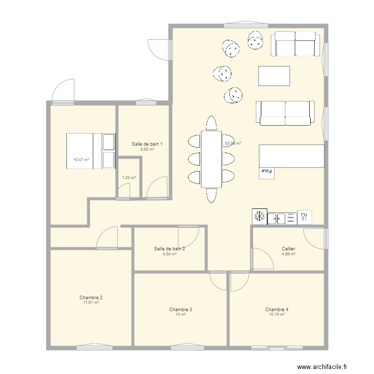 Plan de base les Pibles 5. Plan de 0 pièce et 0 m2