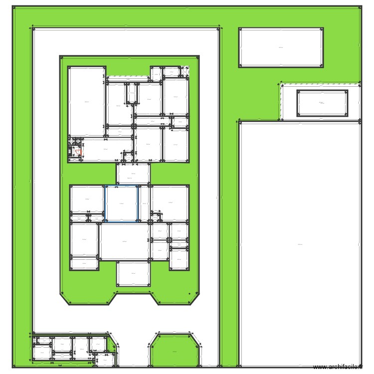 ngk. Plan de 54 pièces et 4798 m2