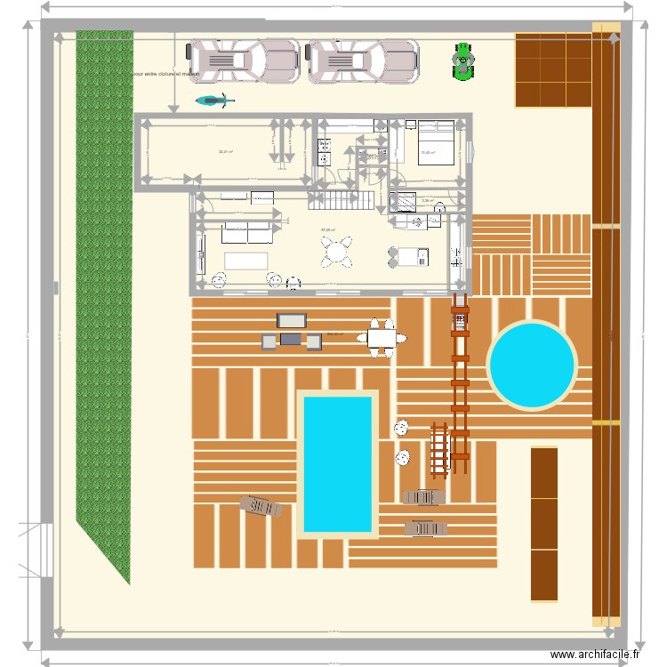 MAISON BOIS DIY SAVOIE V3. Plan de 22 pièces et 1596 m2