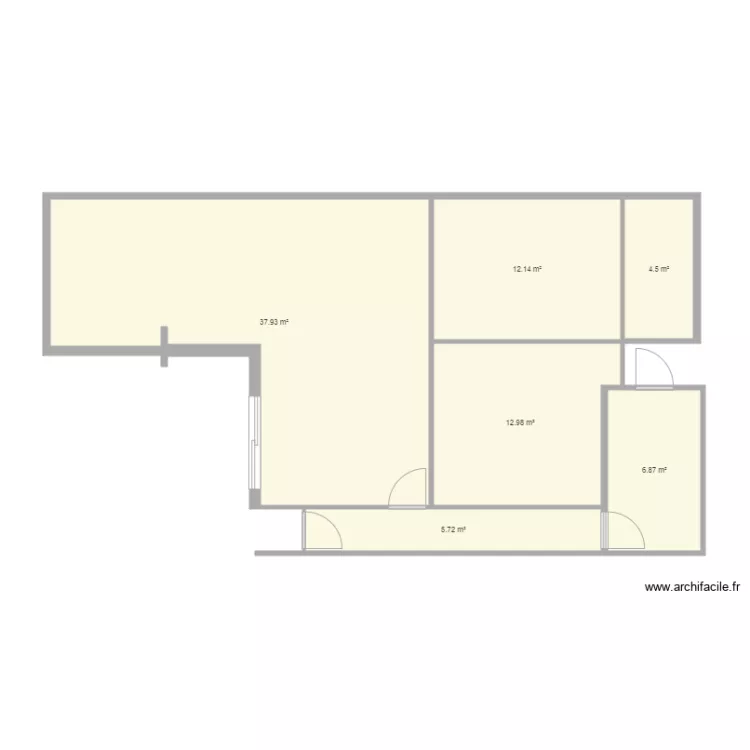 dany existant der. Plan de 