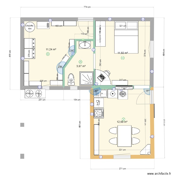 Studio02. Plan de 0 pièce et 0 m2