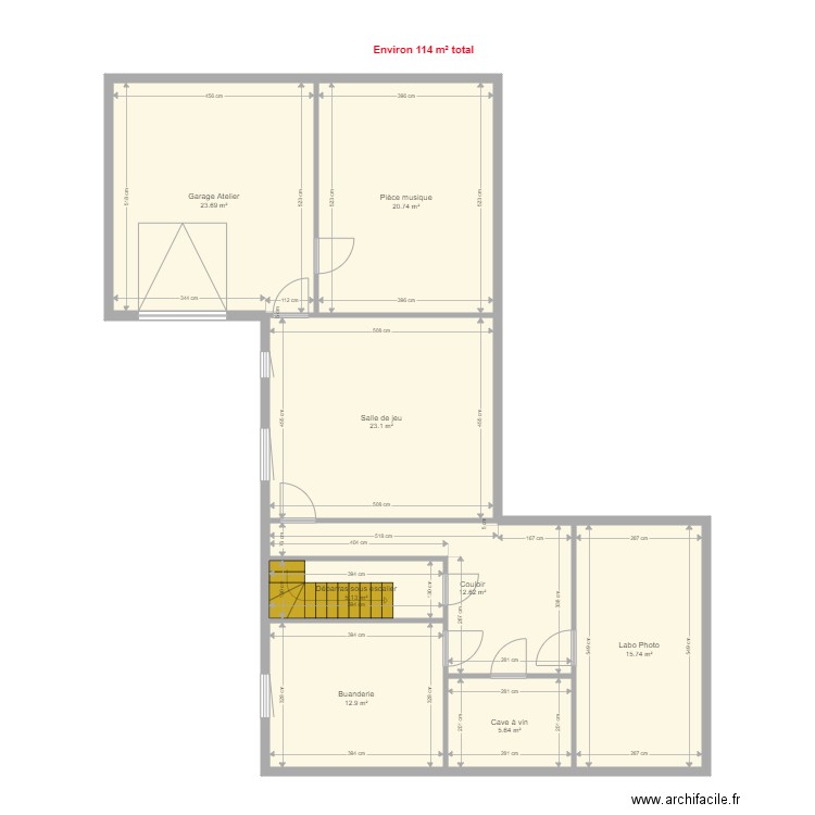 Marc Olivier ANDRE Sous Sol 2. Plan de 0 pièce et 0 m2