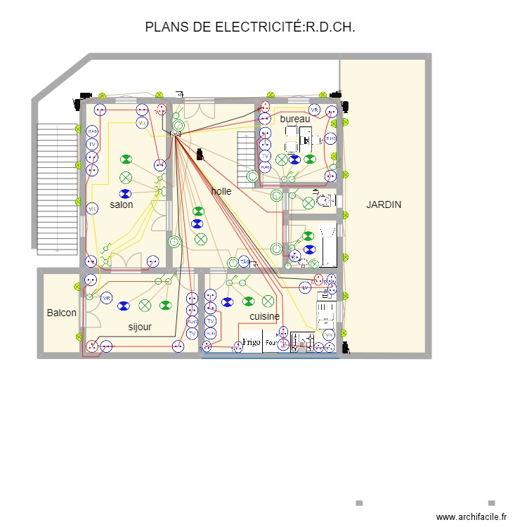 GALMA. R.D.CH.N1sssFFFBBBVVVxxxfffAAAFFF. Plan de 9 pièces et 185 m2