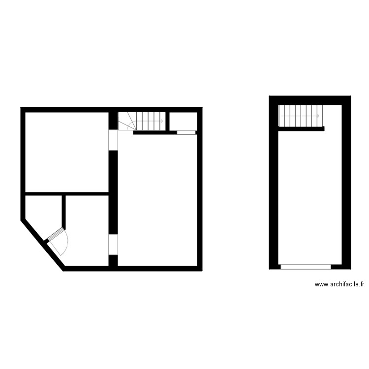 MX POULET AUBERVILLIER RESTO. Plan de 6 pièces et 65 m2