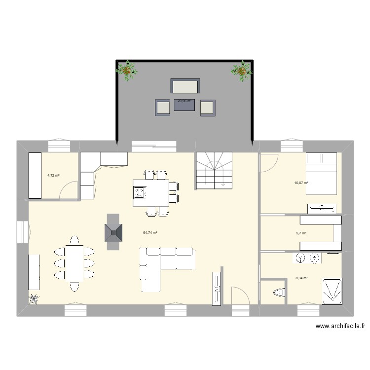nez de chat. Plan de 0 pièce et 0 m2