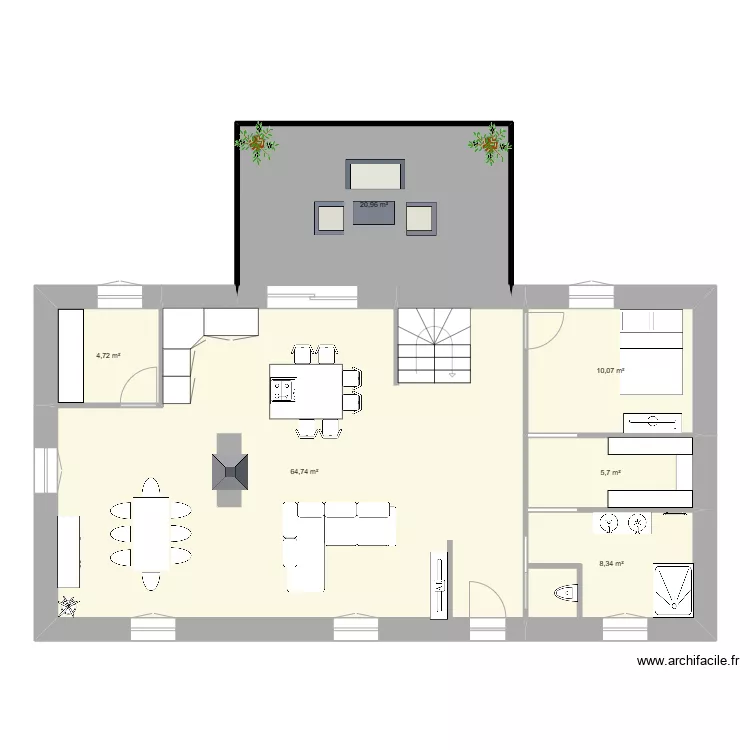 nez de chat. Plan de 