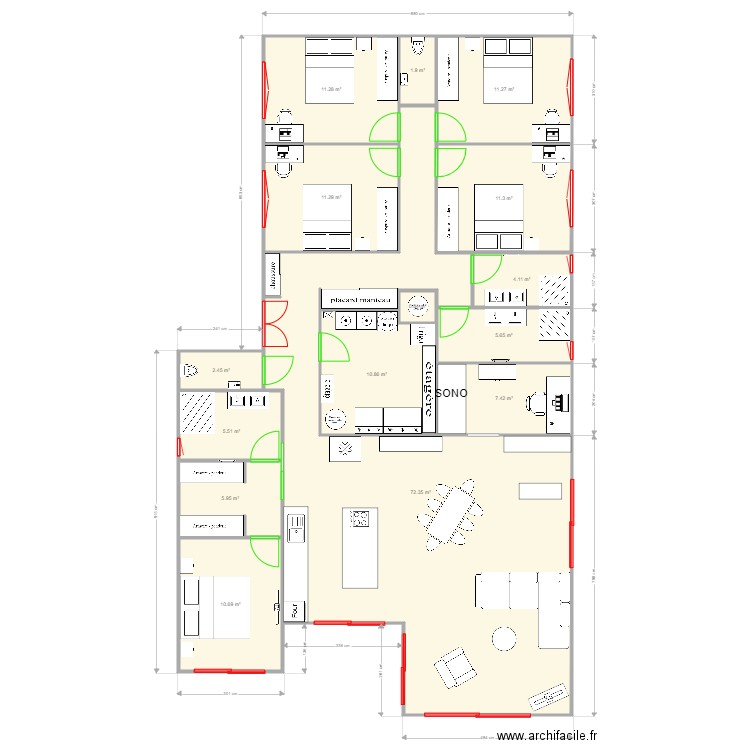 MAISON 7. Plan de 0 pièce et 0 m2