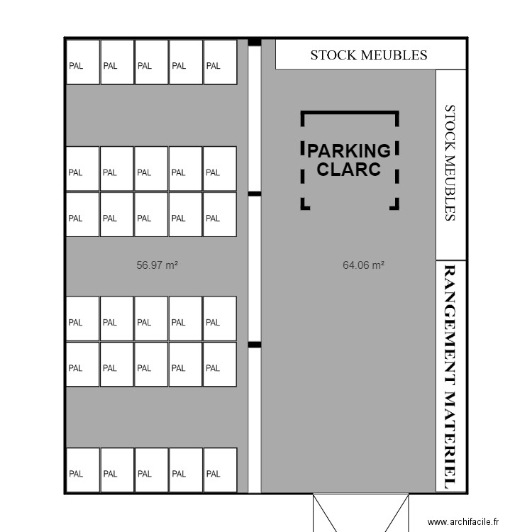 dépot en temps normal. Plan de 0 pièce et 0 m2