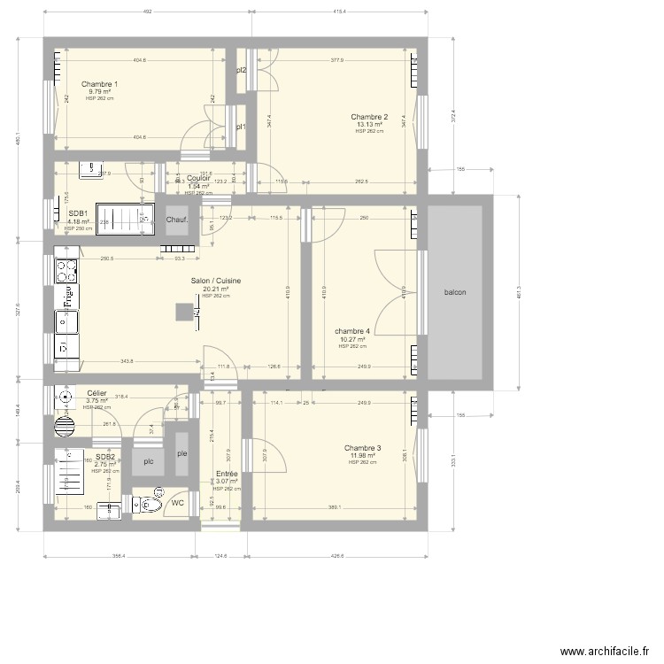 appartement renovation v12 20200514. Plan de 0 pièce et 0 m2
