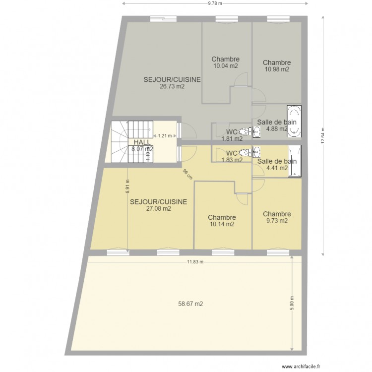 cel RDC Etage REF CENTRE Plancher  gazon. Plan de 0 pièce et 0 m2