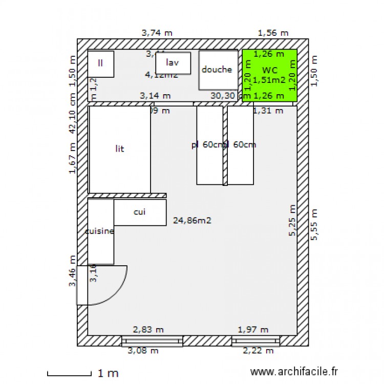 baste bertinna. Plan de 0 pièce et 0 m2