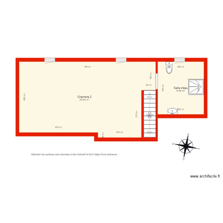 BI 3540 étage côté. Plan de 0 pièce et 0 m2