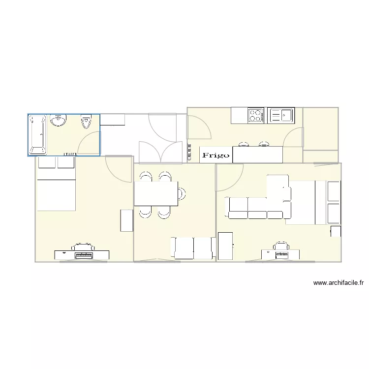 appart juste. Plan de appart juste. Plan de