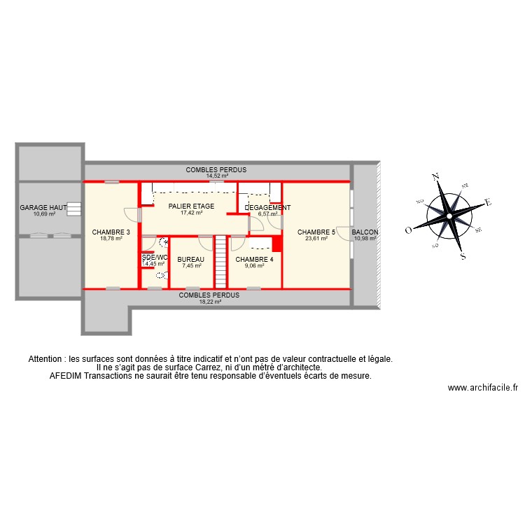 BI 6653 ETAGE. Plan de 0 pièce et 0 m2