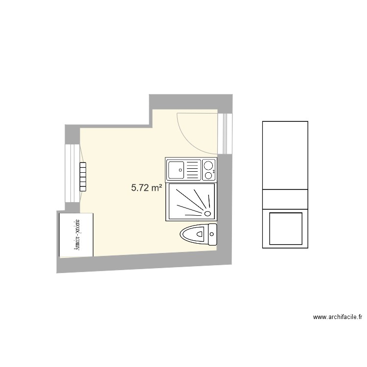 Chambre de bonne4. Plan de 0 pièce et 0 m2