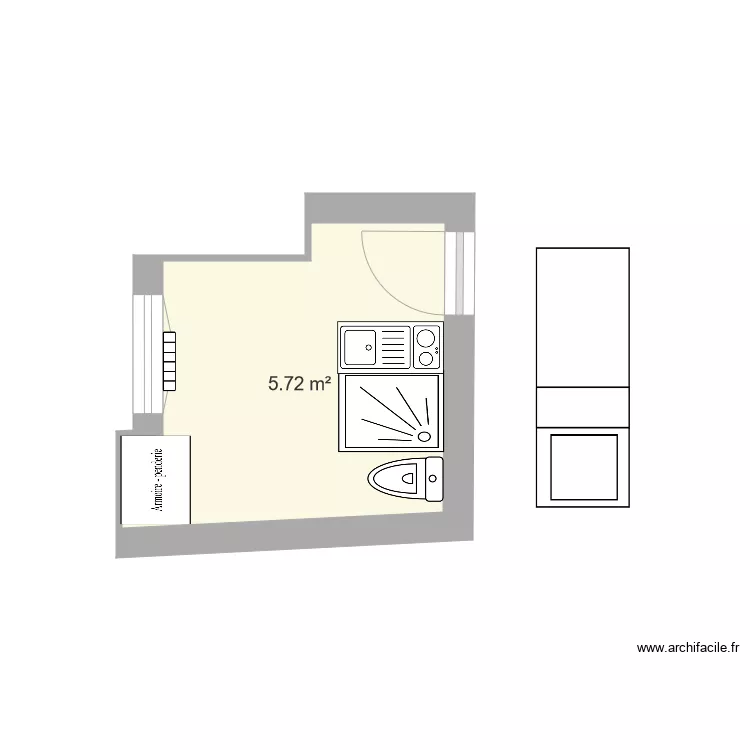 Chambre de bonne4. Plan de 