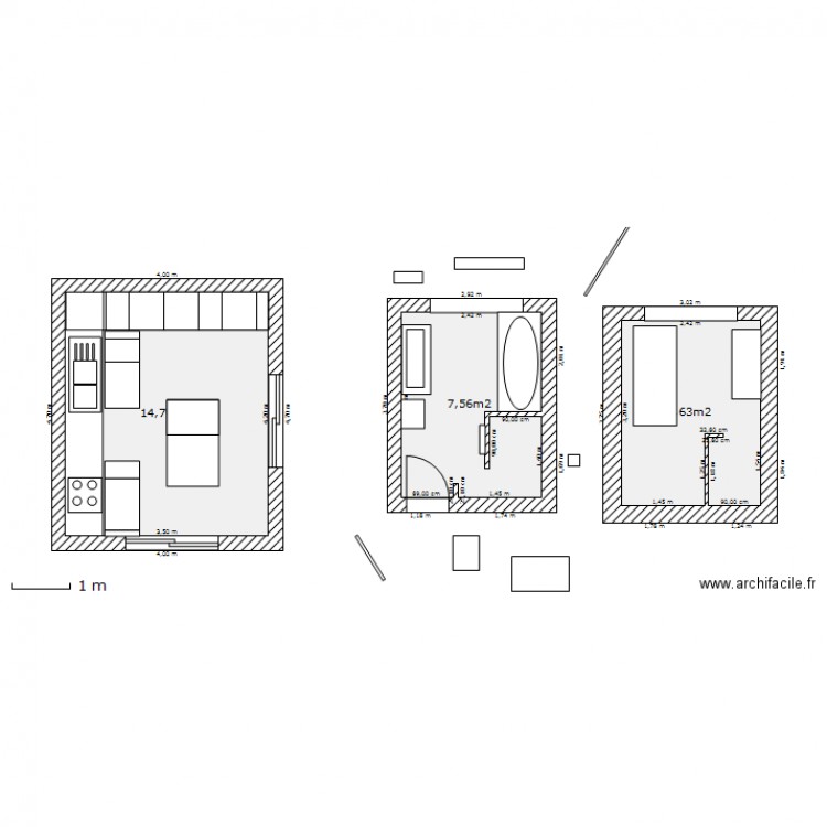 salle de bain. Plan de 0 pièce et 0 m2