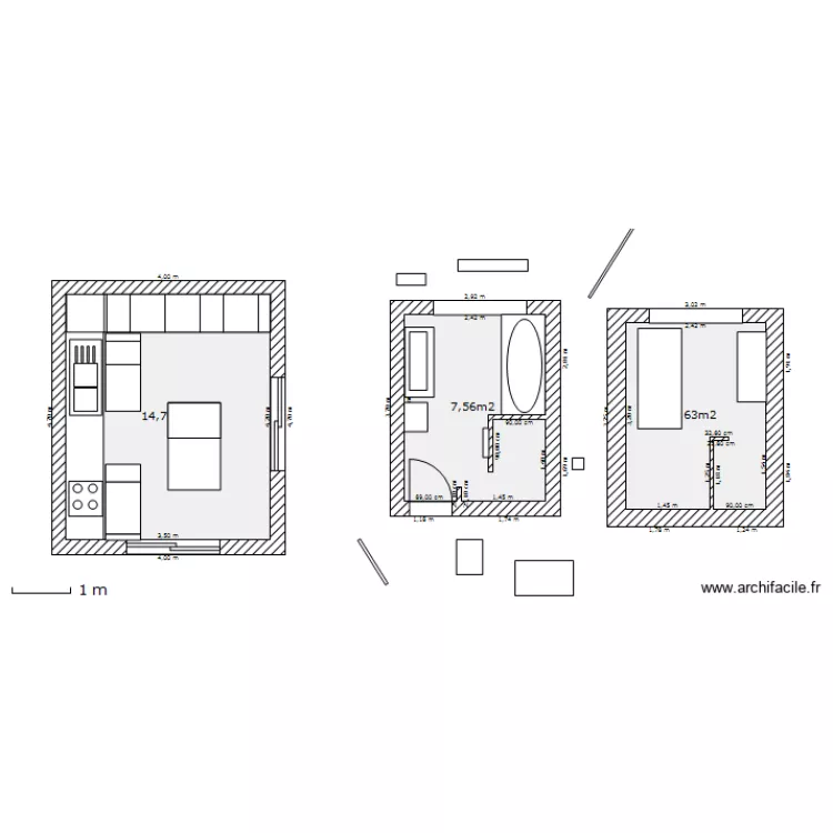 salle de bain. Plan de salle de bain. Plan de