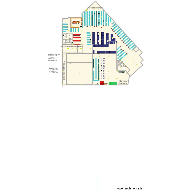 Reuilly Thibaut theo V37 phase 1 . Plan de 23 pièces et 410 m2