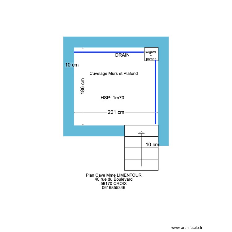 Plan Cave LIMENTOUR. Plan de 0 pièce et 0 m2