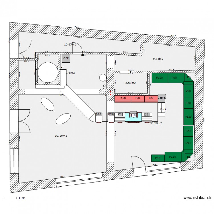 Future LPDM Meublé. Plan de 0 pièce et 0 m2