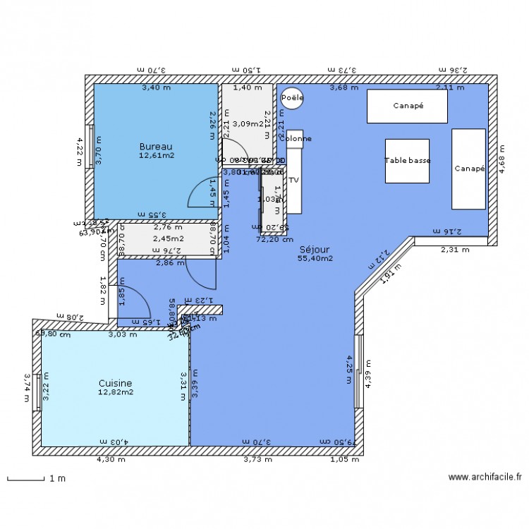 Maison extension2. Plan de 0 pièce et 0 m2