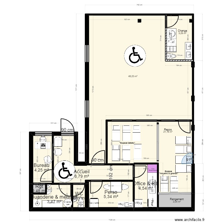Blanc Mesnil Projet PST PMI. Plan de 0 pièce et 0 m2