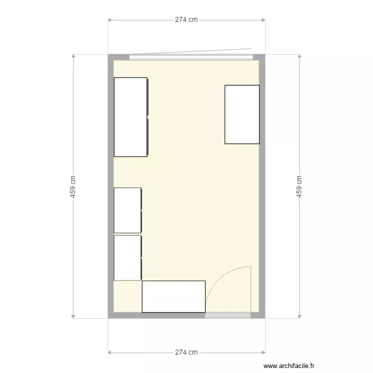 Chambre de service. Plan de Chambre de service. Plan de