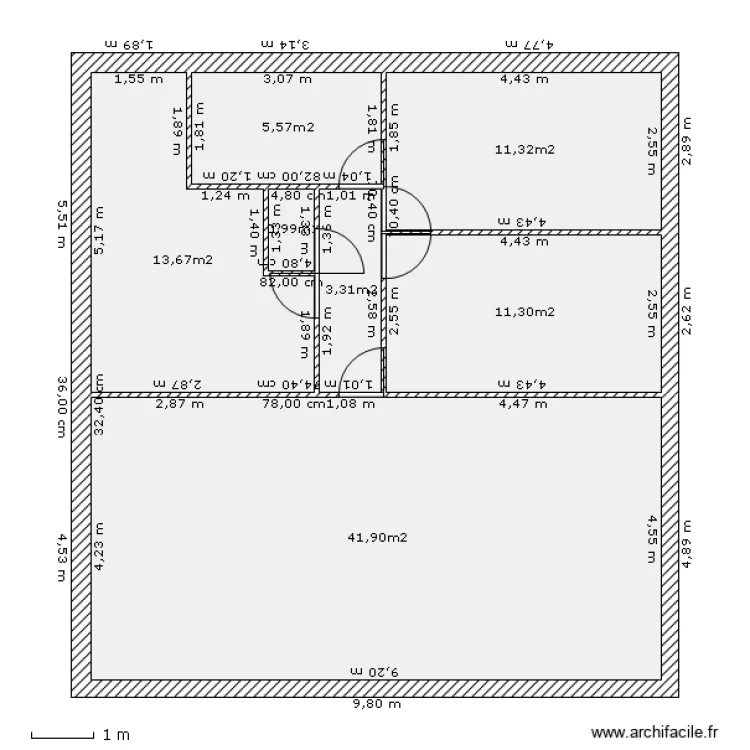 maison sandrine 6. Plan de 