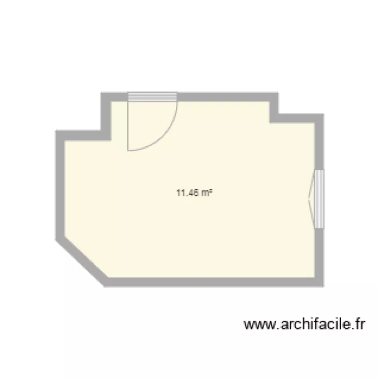 Quai Crozat Bureau. Plan de 