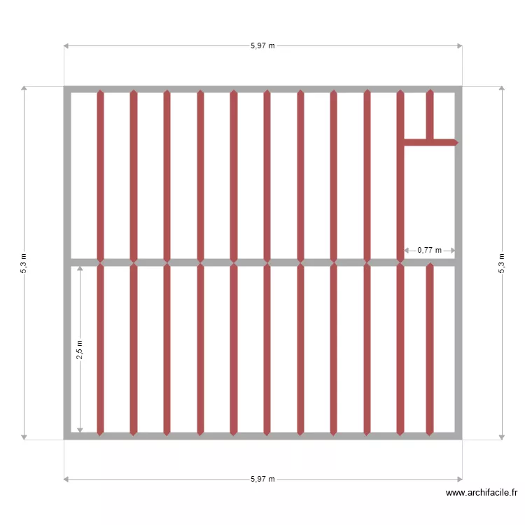 charpente 1er etage bati I. Plan de charpente 1er etage bati I. Plan de