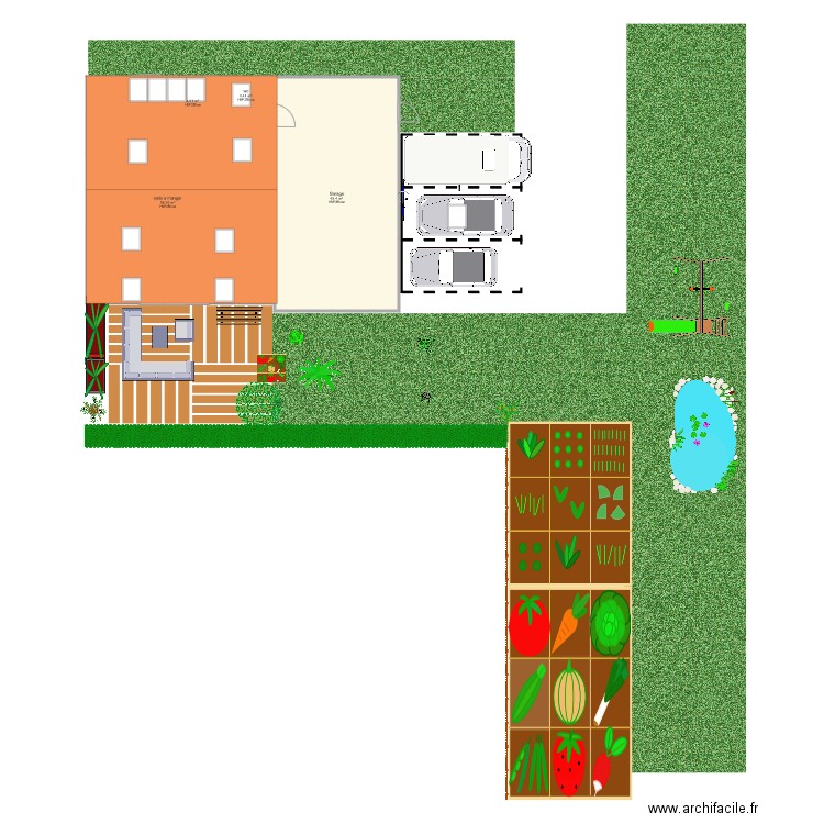 RDC. Plan de 0 pièce et 0 m2