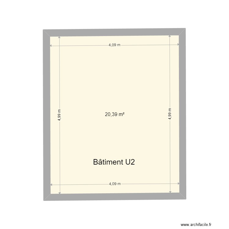 st nicolas de port - U2. Plan de 1 pièce et 20 m2