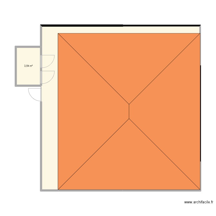 maison familiale apres travaux 2 (avec toiture 4 pans). Plan de 9 pièces et 103 m2