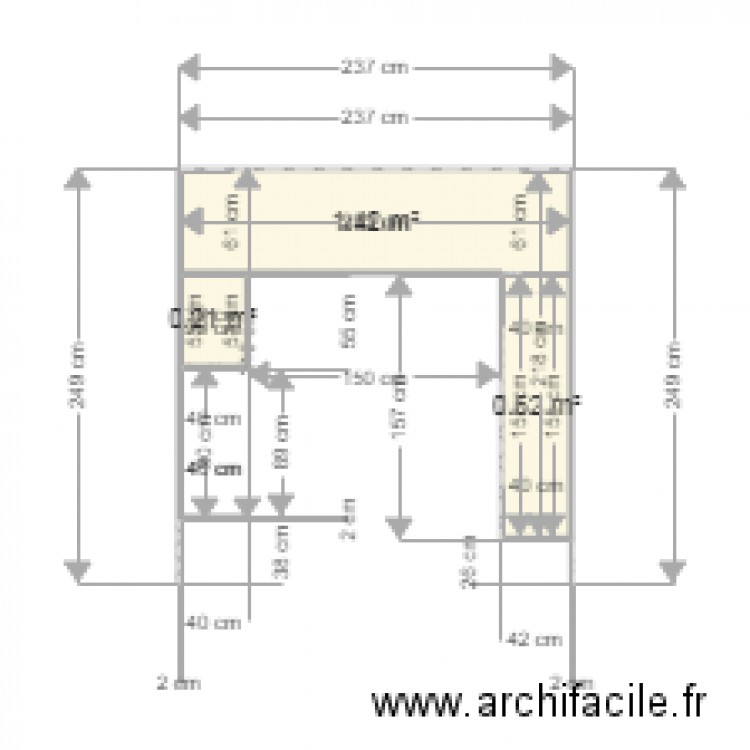 Etagères container. Plan de 0 pièce et 0 m2